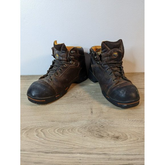 Timberland Pro Anti-Fatigue Steel Toe Work Boots Puncture Resistant Sole size 10 - Picture 1 of 9